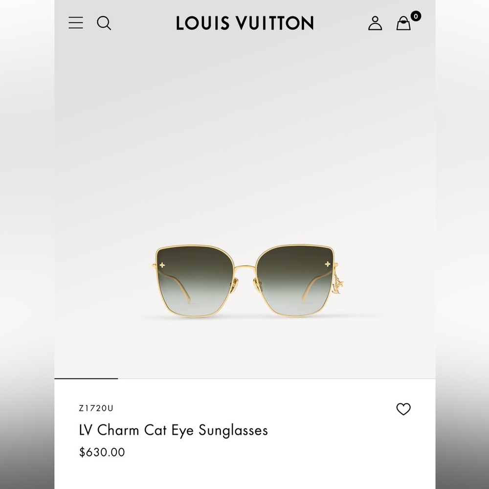 Louis Vuitton Charm Cat Eye Sunglasses